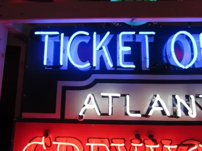 New Animated Greyhound Ticket Office Porcelain Neon Sign 60 IN W x72 IN H