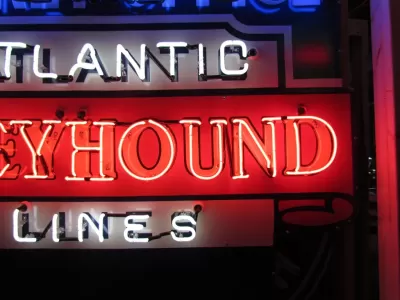 New Animated Greyhound Ticket Office Porcelain Neon Sign 60 IN W x72 IN H