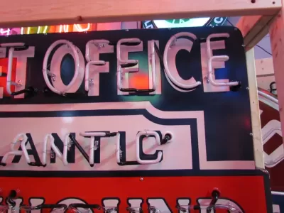 New Animated Greyhound Ticket Office Porcelain Neon Sign 60 IN W x72 IN H