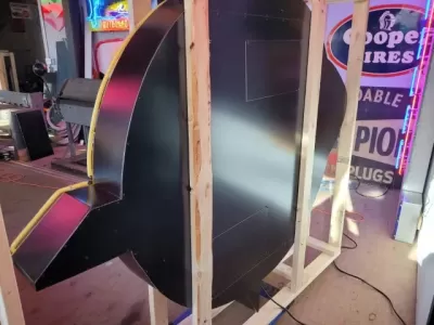 New Grumman Porcelain Neon Sign 60" Diameter