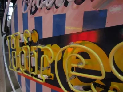 New Hires Root Beer Porcelain Neon Sign 56"W x 40"H