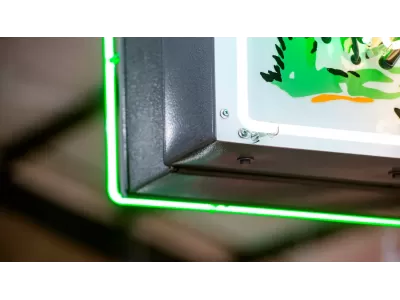 New Hot Tamales Candy Box Painted Neon Sign 79 IN W x 32 IN H