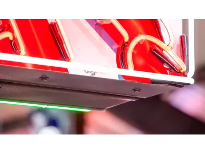 New Hot Tamales Candy Box Painted Neon Sign 79 IN W x 32 IN H