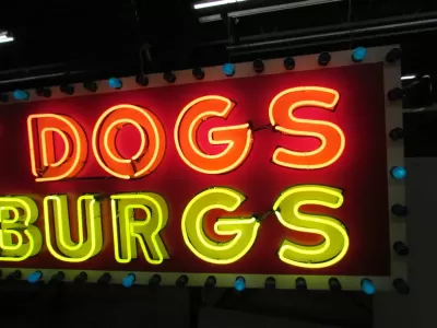 New "10 Inch Hotdogs / Hamburgs" Animated Painted Neon Sign 10 FT W x 42"H