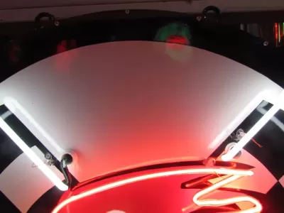 New Hot Rod Garage Porcelain Neon Sign 48" Diameter 