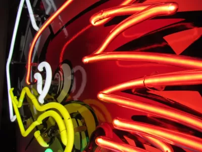 New Hot Rod Garage Porcelain Neon Sign 48" Diameter 