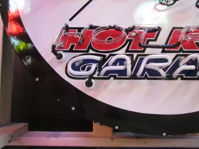 New Hot Rod Garage Porcelain Neon Sign 48" Diameter 