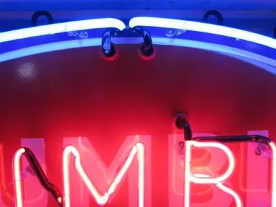 New Humble Gas Porcelain Neon Sign 48 IN W x 26 IN H