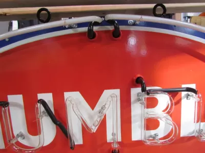 New Humble Gas Porcelain Neon Sign 48 IN W x 26 IN H