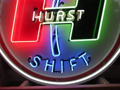 New Hurst Porcelain Neon Sign 48 IN Diameter