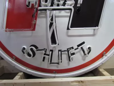 New Hurst Porcelain Neon Sign 48 IN Diameter