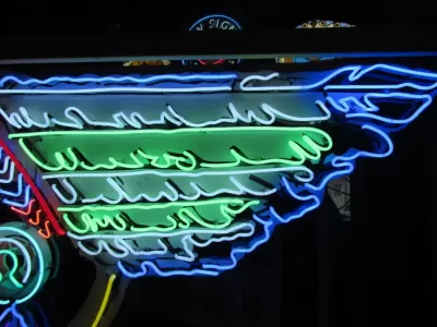 Indian Head Painted Neon Sign 9 FT W x 5 FT H 