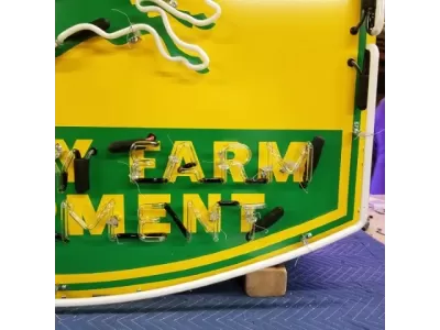 New John Deere Quality Farm Equipment Porcelain Neon Sign 48"W x 37"H