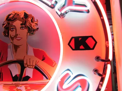 New Single-Sided Kelly Tires Porcelain Neon Sign 48" Diameter