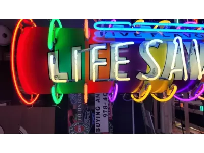 New Lifesavers 3D Painted Neon Sign 62"W x 21"D 