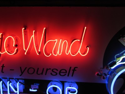 New Animated Magic Wand Car Wash Porcelain Neon Sign 8 FT W x 4 FT H