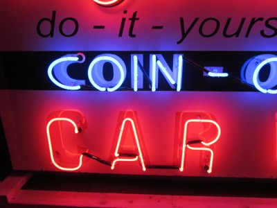 New Animated Magic Wand Car Wash Porcelain Neon Sign 8 FT W x 4 FT H