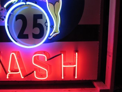 New Animated Magic Wand Car Wash Porcelain Neon Sign 8 FT W x 4 FT H