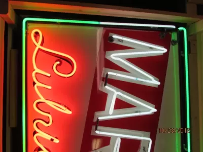  New Texaco Marfak Lubrication Porcelain Neon Sign 60"W x 36"H