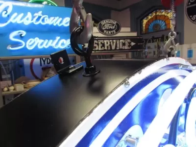 New Mercedes Porcelain Neon Sign 60 IN Diameter