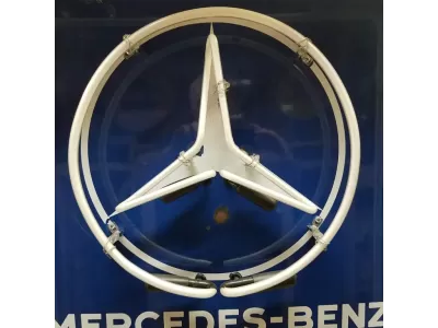 New Mercedes-Benz Service Porcelain Neon Sign 23"W x 34"H