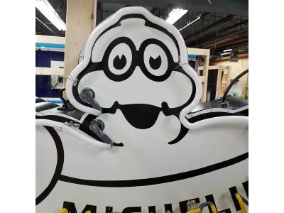 New Michelin Man Porcelain Neon Sign 75 IN W x 60 IN H