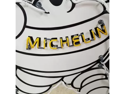 New Michelin Man Porcelain Neon Sign 75 IN W x 60 IN H