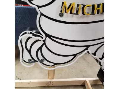 New Michelin Man Porcelain Neon Sign 75 IN W x 60 IN H
