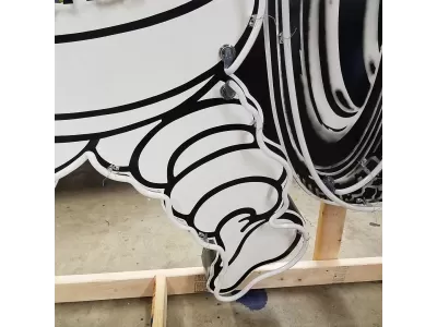 New Michelin Man Porcelain Neon Sign 75 IN W x 60 IN H