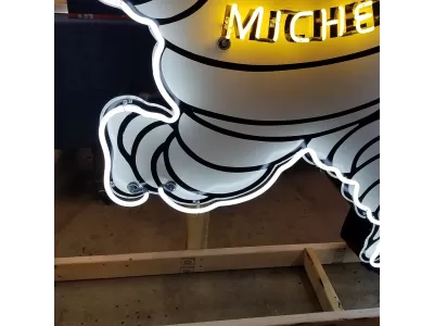 New Michelin Man Porcelain Neon Sign 75 IN W x 60 IN H
