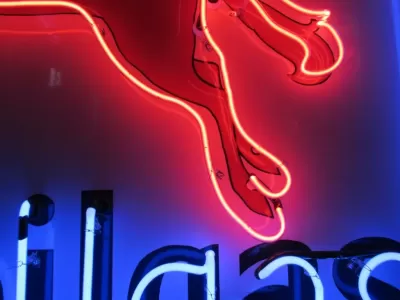 Original Mobil Pegasus "Socony" Porcelain Sign with Neon 56 IN W x 56 IN H