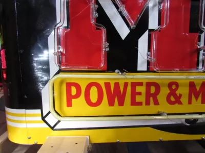 New Minneapolis Moline Double-Sided Porcelain Neon Sign with Bullnose Ends 60"W x 42"H