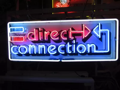 New Mopar Direct Connection Porcelain Neon Sign 4 FT W x 18 IN H