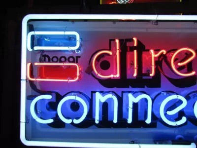 New Mopar Direct Connection Porcelain Neon Sign 4 FT W x 18 IN H