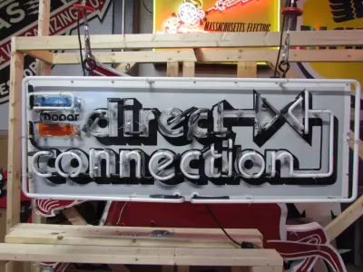 New Mopar Direct Connection Porcelain Neon Sign 4 FT W x 18 IN H