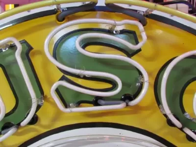 New Musgo Porcelain Neon Sign 60 IN Diameter