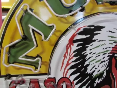 New Musgo Porcelain Neon Sign 60 IN Diameter