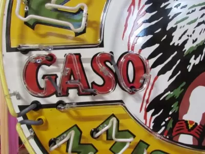 New Musgo Porcelain Neon Sign 60 IN Diameter
