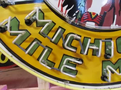 New Musgo Porcelain Neon Sign 60 IN Diameter