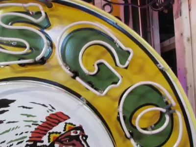 New Musgo Porcelain Neon Sign 60 IN Diameter