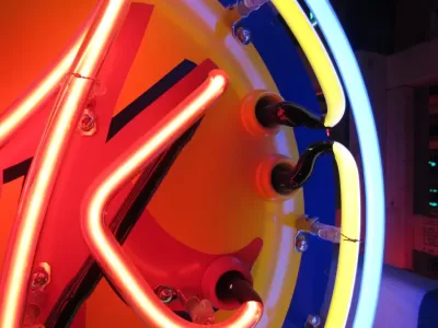 New OK USED CARS Double-Sided Porcelain Neon Sign with Bullnose 52"W x 39"H