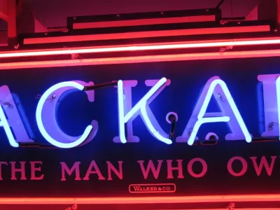 New Double-sided Porcelain Neon Packard Sign 72 IN W x 28 IN H