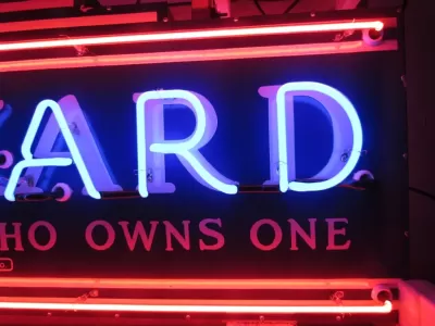 New Double-sided Porcelain Neon Packard Sign 72 IN W x 28 IN H