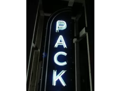 New Packard Double-Sided Porcelain Neon Sign 24"W x 120"H