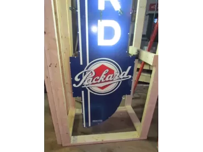 New Packard Double-Sided Porcelain Neon Sign 24"W x 120"H