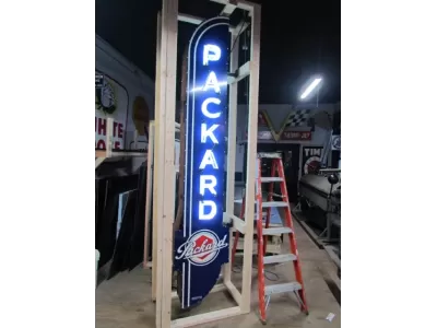 New Packard Double-Sided Porcelain Neon Sign 24"W x 120"H