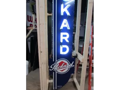 New Packard Double-Sided Porcelain Neon Sign 24"W x 120"H