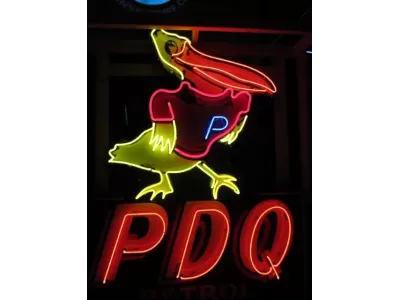 New PDQ Petrol  SS Porcelain Neon 59 IN W  x 72 IN H