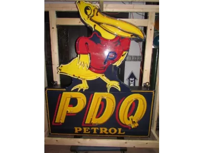 New PDQ Petrol  SS Porcelain Neon 59 IN W  x 72 IN H