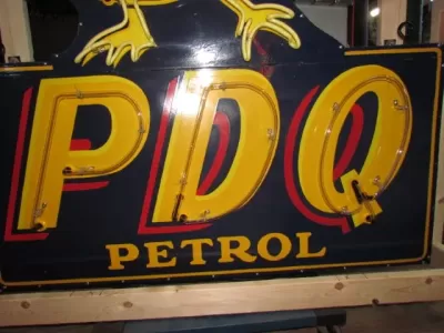 New PDQ Petrol  SS Porcelain Neon 59 IN W  x 72 IN H